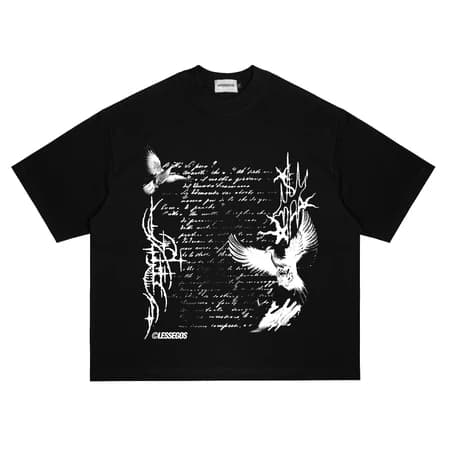 Lessegos Boxy Tshirt Blaze Hitam