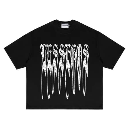 Lessegos Boxy Tshirt Cartel Heavy Weight 16s HITAM