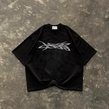 Lessegos Boxy Tshirt Emblematic 24s Hitam