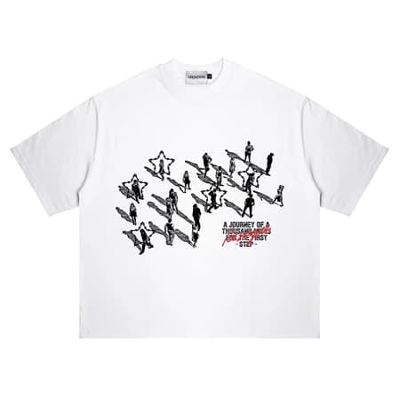 Lessegos Boxy Tshirt Grave Putih