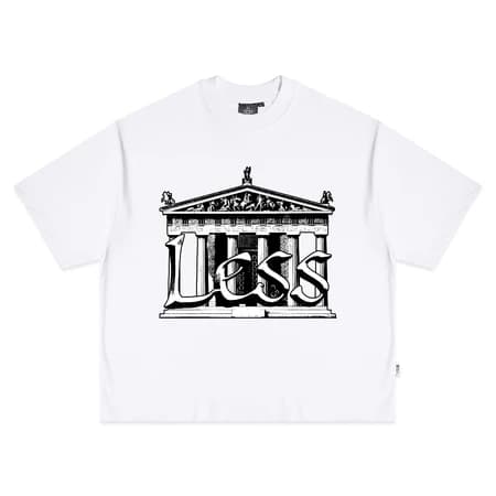 Lessegos Boxy Tshirt Presio Heavy Weight 16s Putih